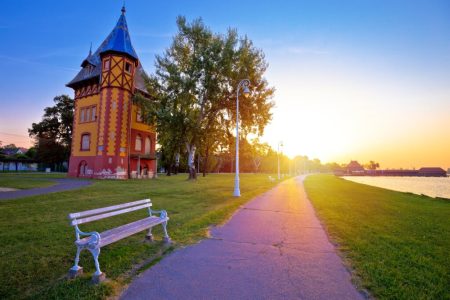 Zalazak sunca na jezeru palić