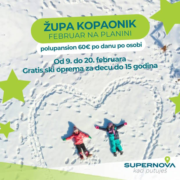 ❄ Župa Apartmani Kopaonik – specijal u februaru!
